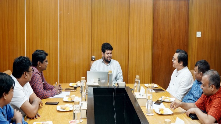 তথ্য ও সম্প্রচার  উপদেষ্টার সাথে বিএসআরএফ নেতৃবৃন্দের মত বিনিময় 